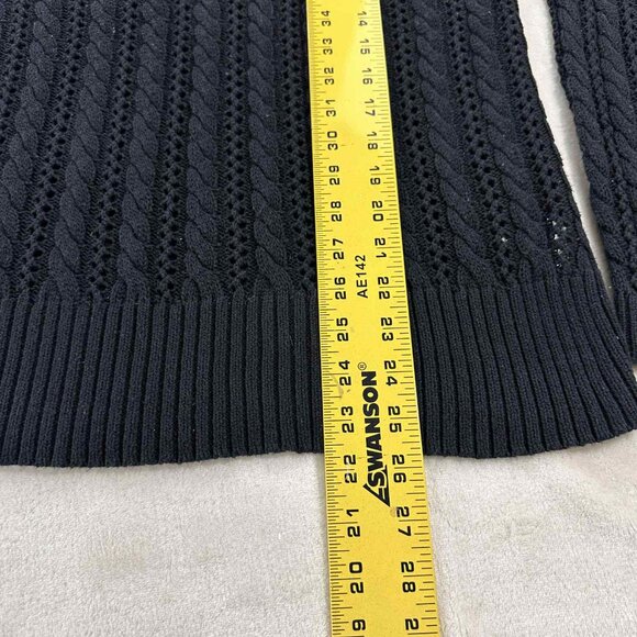 Old Navy Women’s Plus Black Cable Knit Sweater - Picture 6 of 11